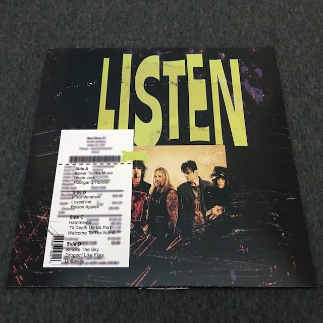 MÖTLEY CRÜE S/T YELLOW VINYL LP