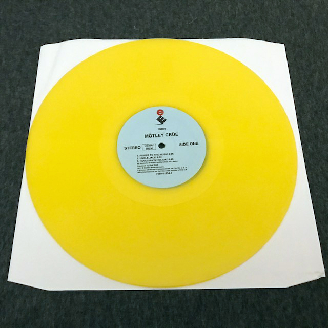 MÖTLEY CRÜE S/T YELLOW VINYL LP
