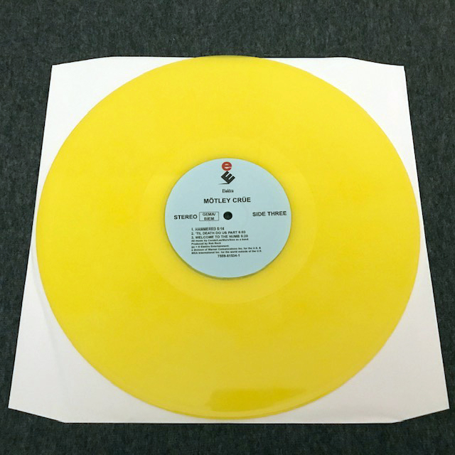 MÖTLEY CRÜE S/T YELLOW VINYL LP