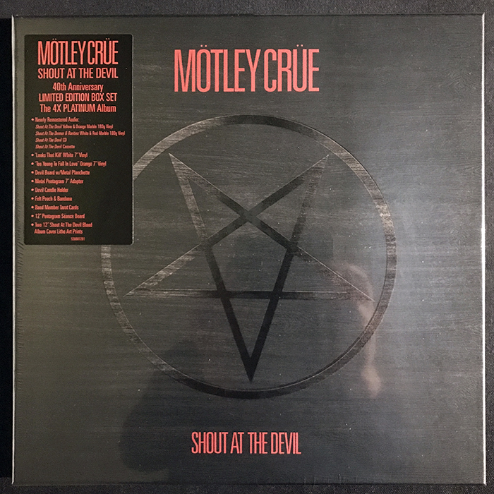 MÖTLEY CRÜE - SHOUT AT THE DEVIL, 40TH ANNIVERSARY LIMITED EDITION BOX SET
