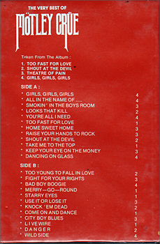 THE VERY BEST OF MOTLEY CRUE