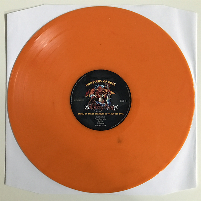 MÖTLEY CRÜE - ANARCHY IN BASEL, ORANGE VINYL, BOOTLEG LP