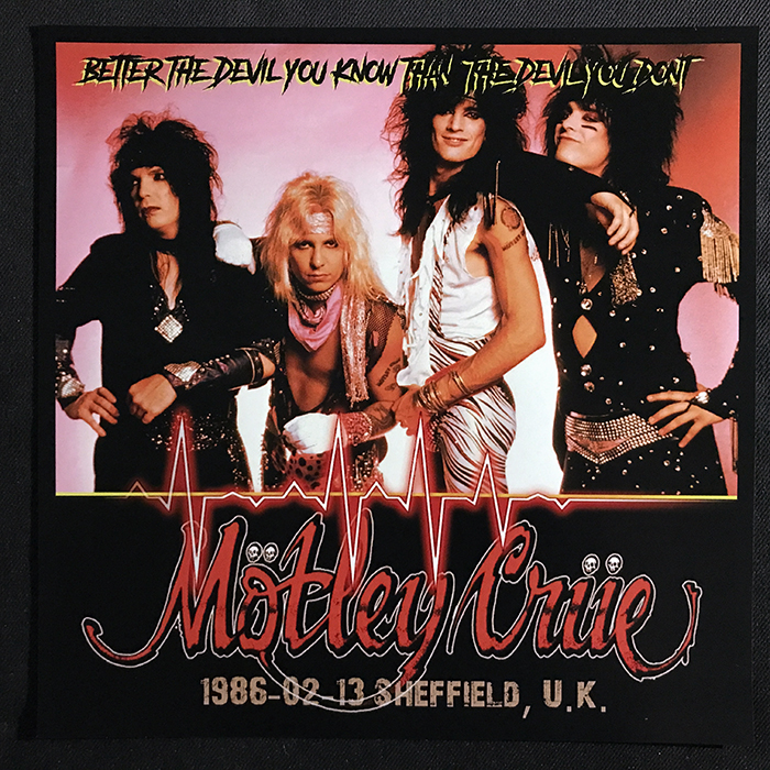 MÖTLEY CRÜE - BETTER THE DEVIL YOU KNOW, RED VINYL, BOOTLEG LP