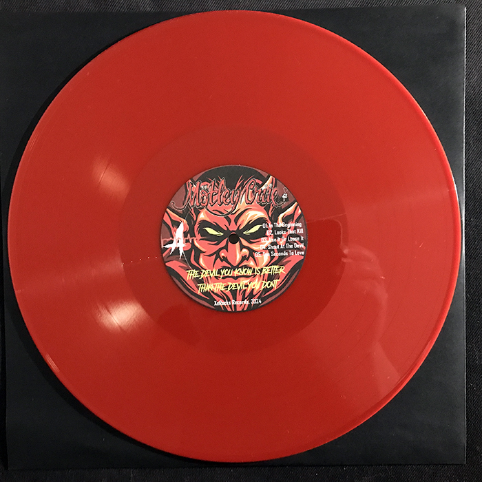 MÖTLEY CRÜE - BETTER THE DEVIL YOU KNOW, RED VINYL, BOOTLEG LP
