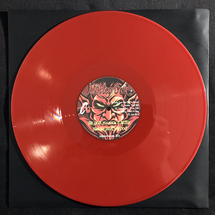 MÖTLEY CRÜE - BETTER THE DEVIL YOU KNOW, RED VINYL, BOOTLEG LP