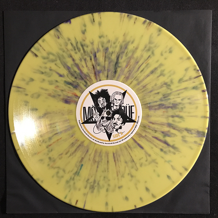 MÖTLEY CRÜE - DÖGS OF WAR - NFL DRAFT, YELLOW/PURPLE SPLATTER VINYL, BOOTLEG LP