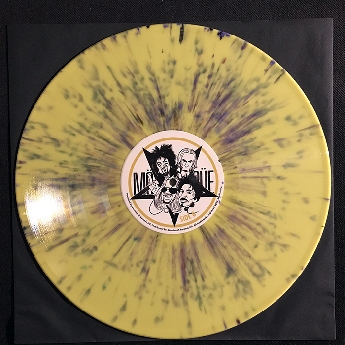 MÖTLEY CRÜE - DÖGS OF WAR - NFL DRAFT, YELLOW/PURPLE SPLATTER VINYL, BOOTLEG LP