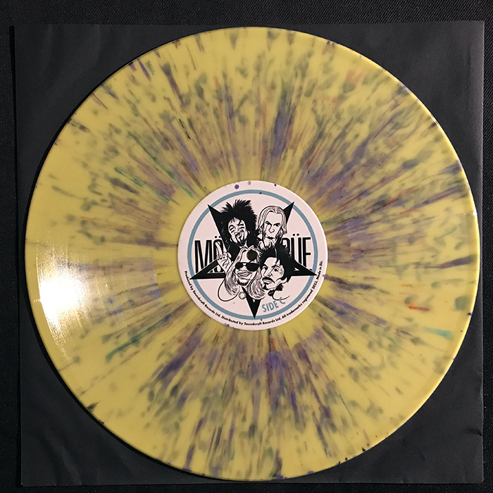 MÖTLEY CRÜE - DÖGS OF WAR - NFL DRAFT, YELLOW/PURPLE SPLATTER VINYL, BOOTLEG LP
