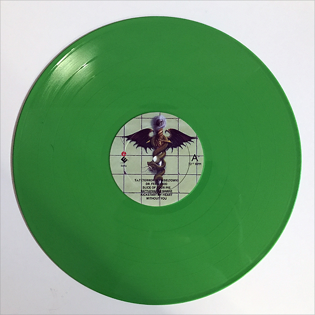 MÖTLEY CRÜE - TOO FAST FOR LOVE, BOOTLEG LP, GREEN VINYL