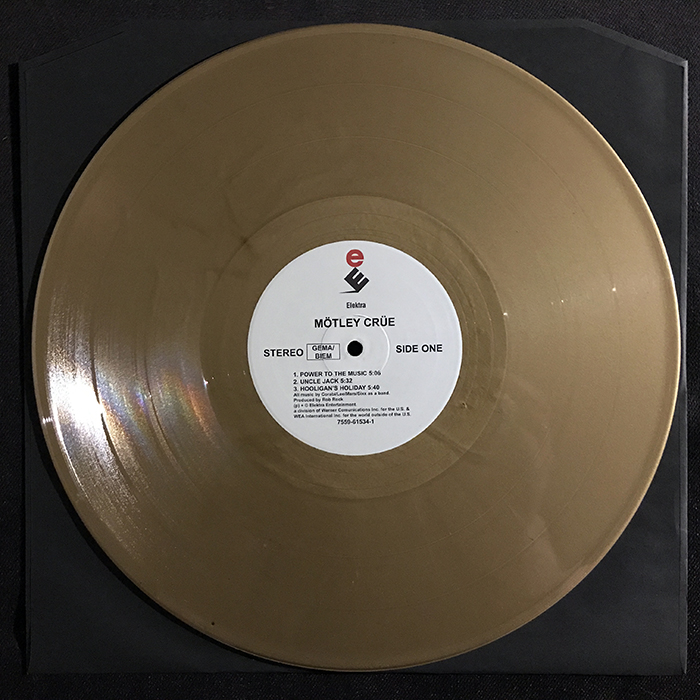 MÖTLEY CRÜE S/T GOLD VINYL LP