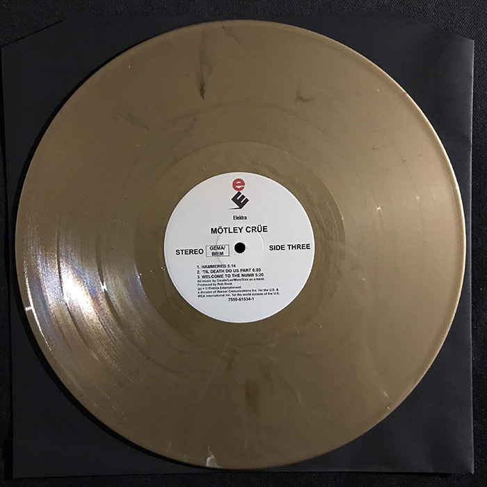 MÖTLEY CRÜE S/T GOLD VINYL LP