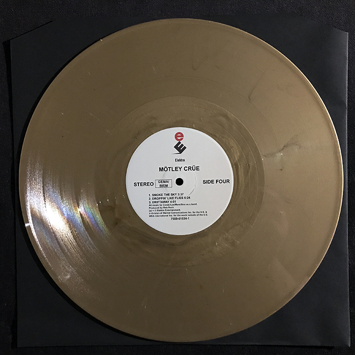 MÖTLEY CRÜE S/T GOLD VINYL LP