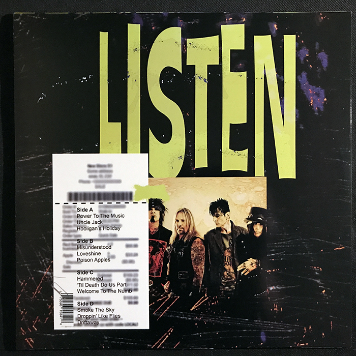 MÖTLEY CRÜE S/T YELLOW VINYL LP