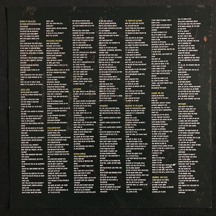MÖTLEY CRÜE S/T YELLOW VINYL LP