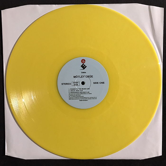 MÖTLEY CRÜE S/T YELLOW VINYL LP