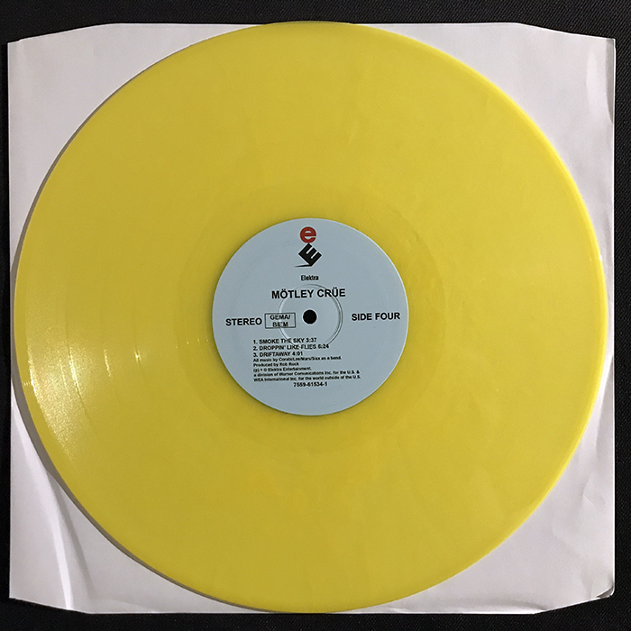 MÖTLEY CRÜE S/T YELLOW VINYL LP