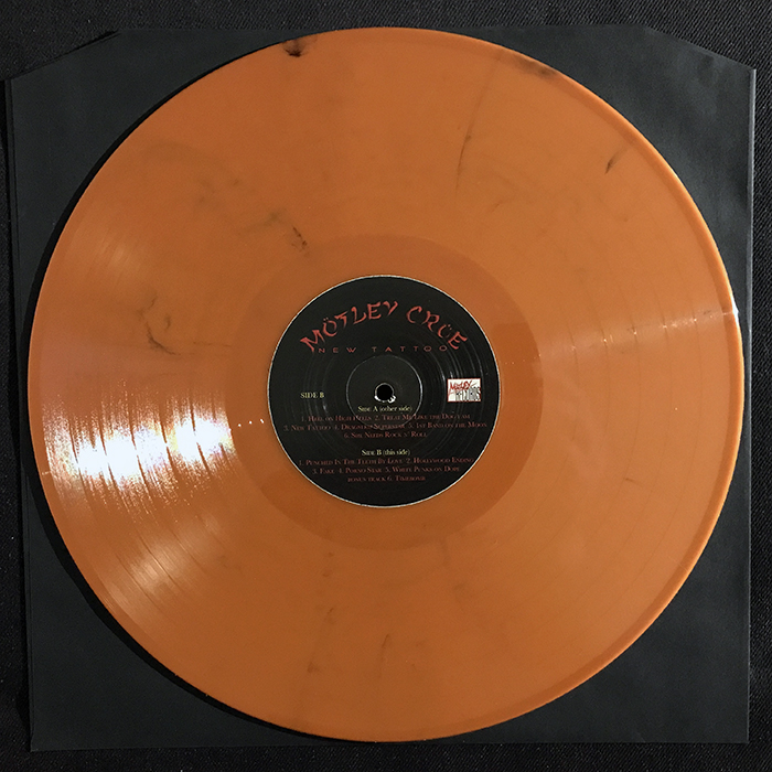 MÖTLEY CRÜE - NEW TATTOO, ORANGE VINYL, BOOTLEG 2-LP