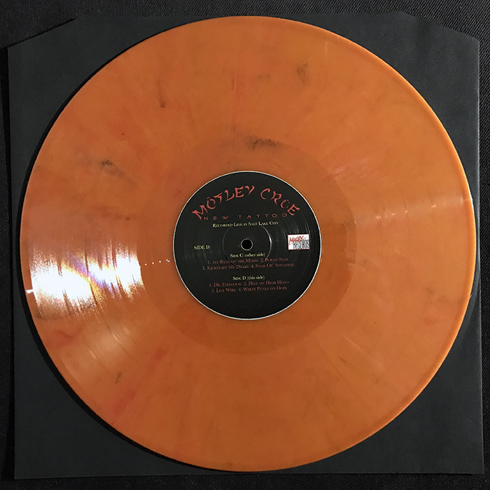 MÖTLEY CRÜE - NEW TATTOO, ORANGE VINYL, BOOTLEG 2-LP