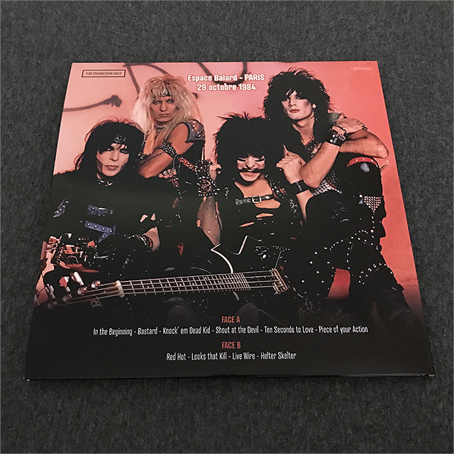 Mötley Crüe, Ten Seconds To Kill, Pink And White Splatter Vinyl, Bootleg LP