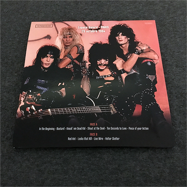 Mötley Crüe, Ten Seconds To Kill, Red Vinyl, Bootleg LP