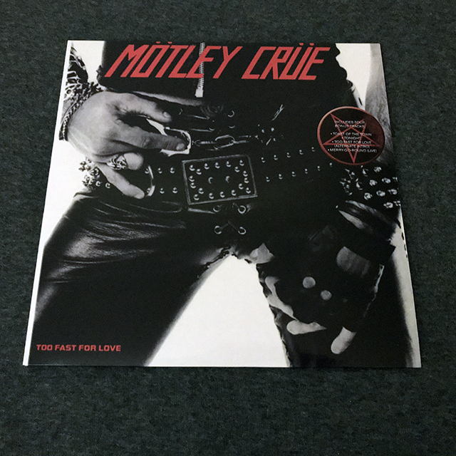 MÖTLEY CRÜE - TOO FAST FOR LOVE, BOOTLEG LP, WHITE VINYL