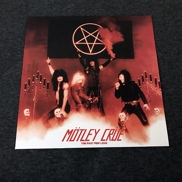 MÖTLEY CRÜE - TOO FAST FOR LOVE, BOOTLEG LP, WHITE VINYL