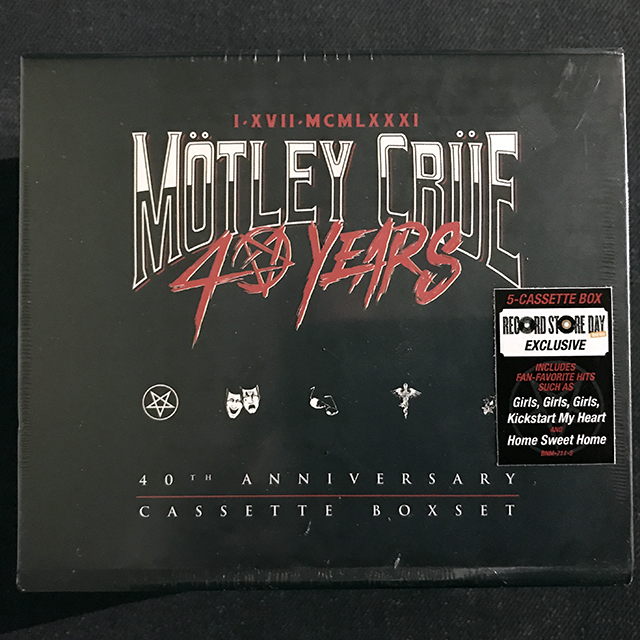 MÖTLEY CRÜE 40TH ANNIVERSARY CASSETTE BOXSET
