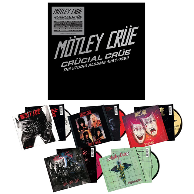 MÖTLEY CRÜE - CRÜCIAL CRÜE, THE STUDIO ALBUMS 1981-1989, CD