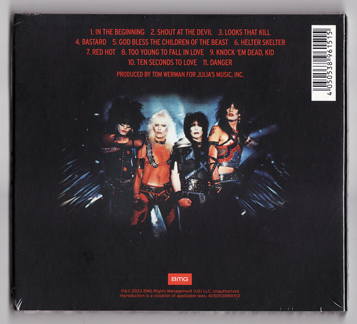 MÖTLEY CRÜE - SHOUT AT THE DEVIL, CD, LENTICULAR COVER 2023