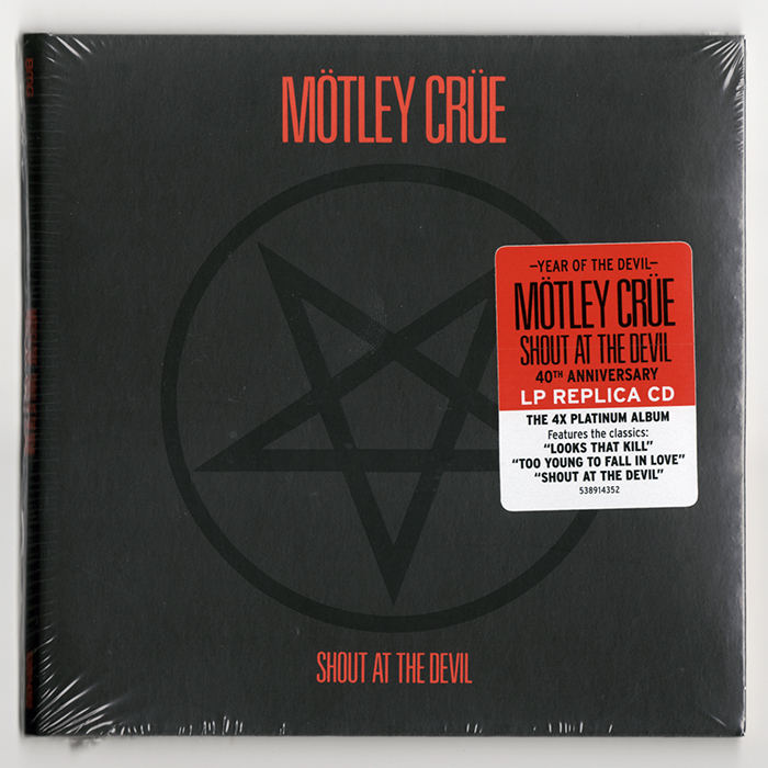 MÖTLEY CRÜE - SHOUT AT THE DEVIL, CD, LP REPLICA 2023