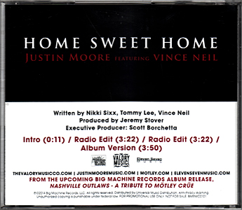 HOME SWEET HOME - JUSTIN MORE FEATURING VINCE NEIL
