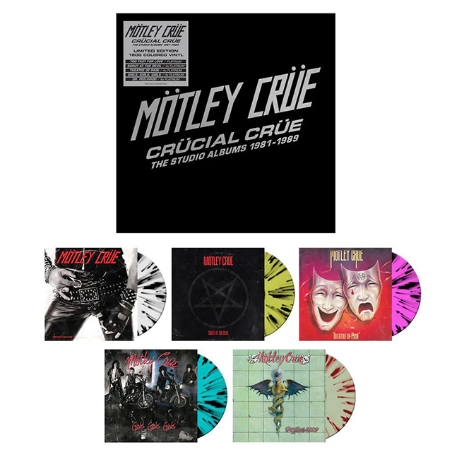MÖTLEY CRÜE - CRÜCIAL CRÜE, THE STUDIO ALBUMS 1981-1989, Vinyl