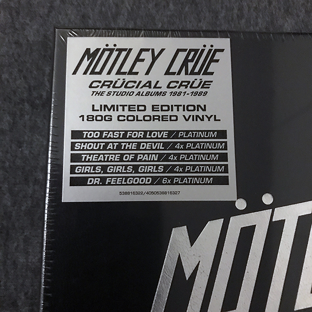 MÖTLEY CRÜE - CRÜCIAL CRÜE, THE STUDIO ALBUMS 1981-1989, Vinyl