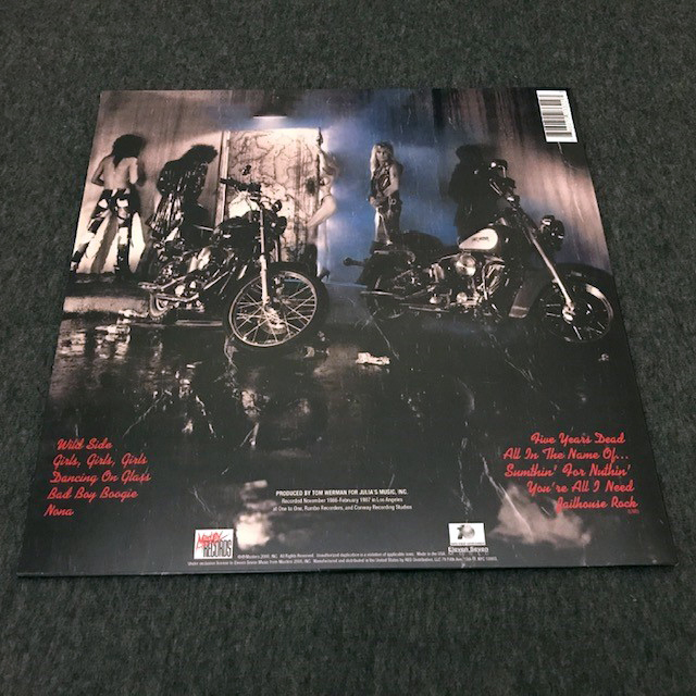 MÖTLEY CRÜE - GIRLS GIRLS GIRLS 30TH ANNIVERSARY LP