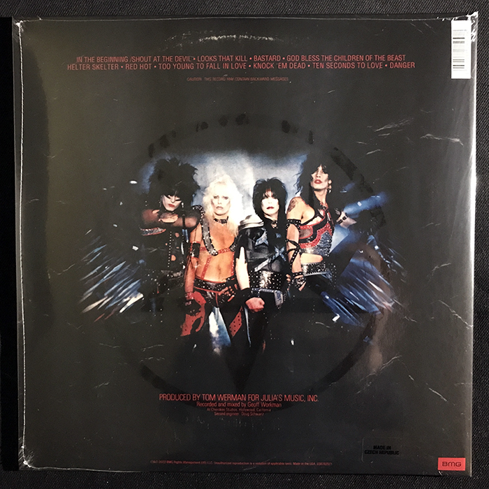 MÖTLEY CRÜE - SHOUT AT THE DEVIL, LP, CRÜCIAL CRÜE SERIES 2022