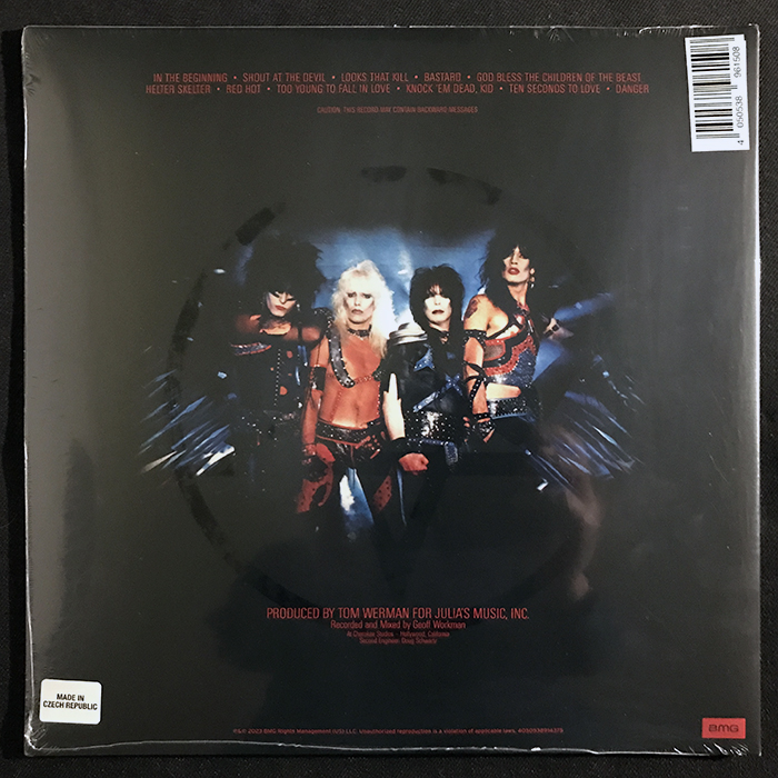 MÖTLEY CRÜE - SHOUT AT THE DEVIL, LP, ALTERNATE COVER 2023