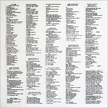 TOO FAST FOR LOVE - LEATHUR RECORDS THIRD PRESS
