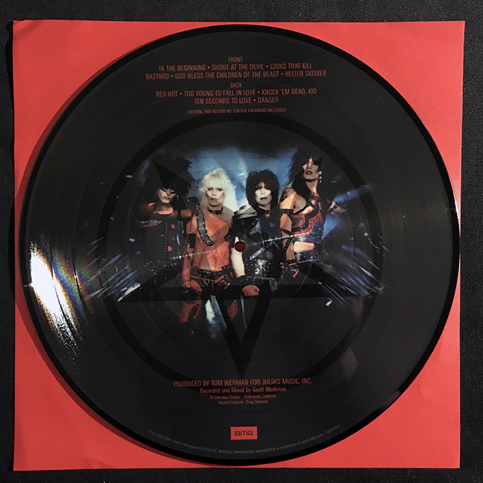 MÖTLEY CRÜE - SHOUT AT THE DEVIL, PICTURE DISC, 2023