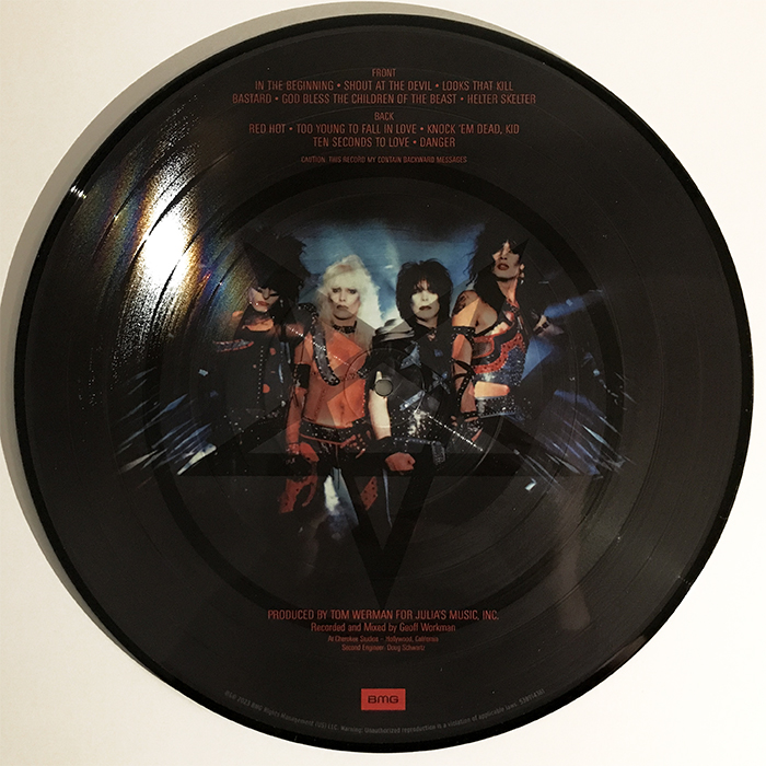MÖTLEY CRÜE - SHOUT AT THE DEVIL, PICTURE DISC, 2023