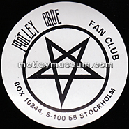 MOTLEY CRUE - FAN CLUB STICKER