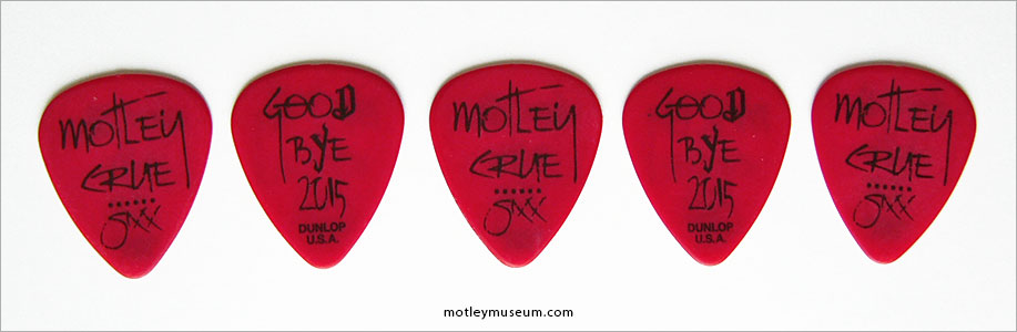 NIKKI SIXX GUITAR PICK - STOCKHOLM 2015